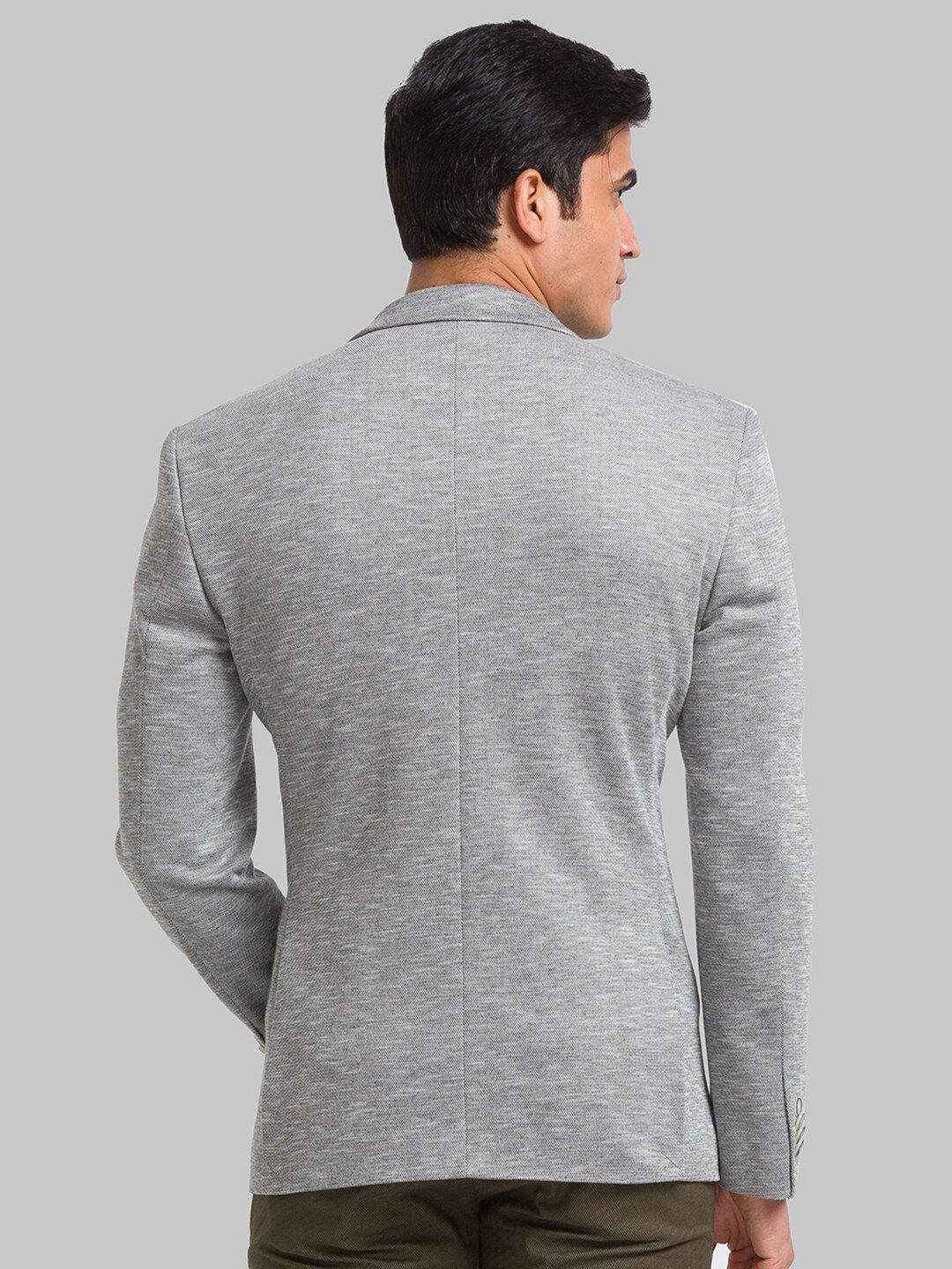 Park Avenue Self Design Super Slim Fit Single-Breasted Casual Blazer