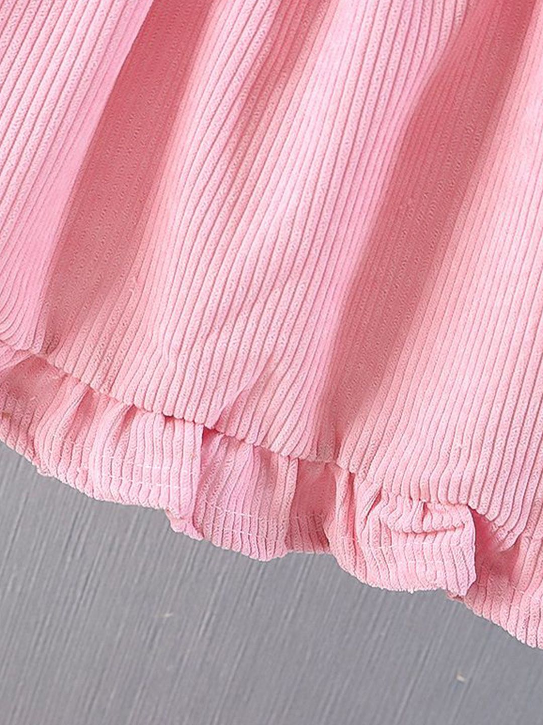 YK Girls Round Neck Pinafore Dress