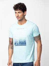 SPYKAR Men Printed Cotton T-shirt