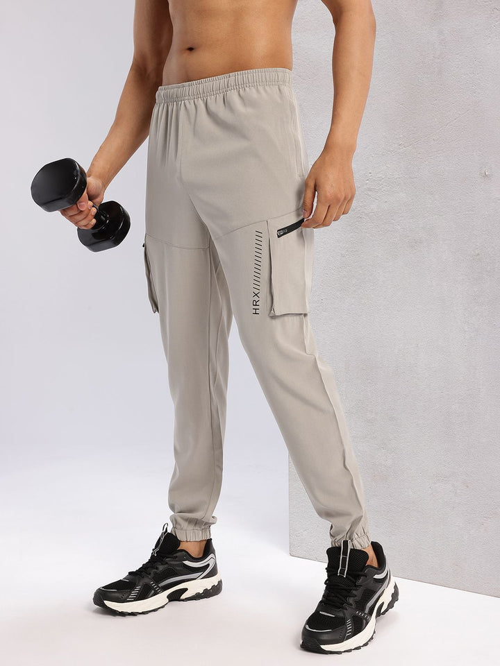 HRX by Hrithik Roshan Men Mid-Rise Rapid-Dry Training Cargo-Style Joggers