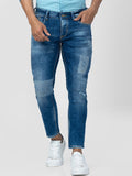 SPYKAR Men Kano Slim Fit Mildly Distressed Heavy Fade Cotton Jeans