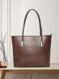 Lino Perros Brown Textured Laptop Bag