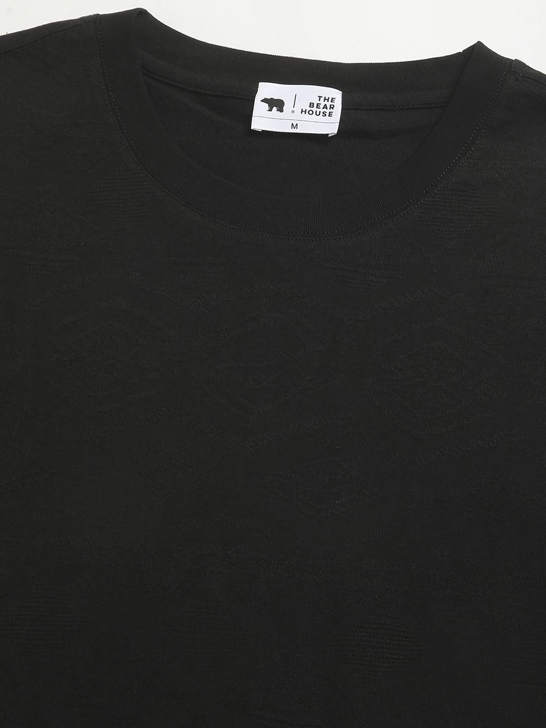 The Bear House Men Solid Round Neck Tshirt