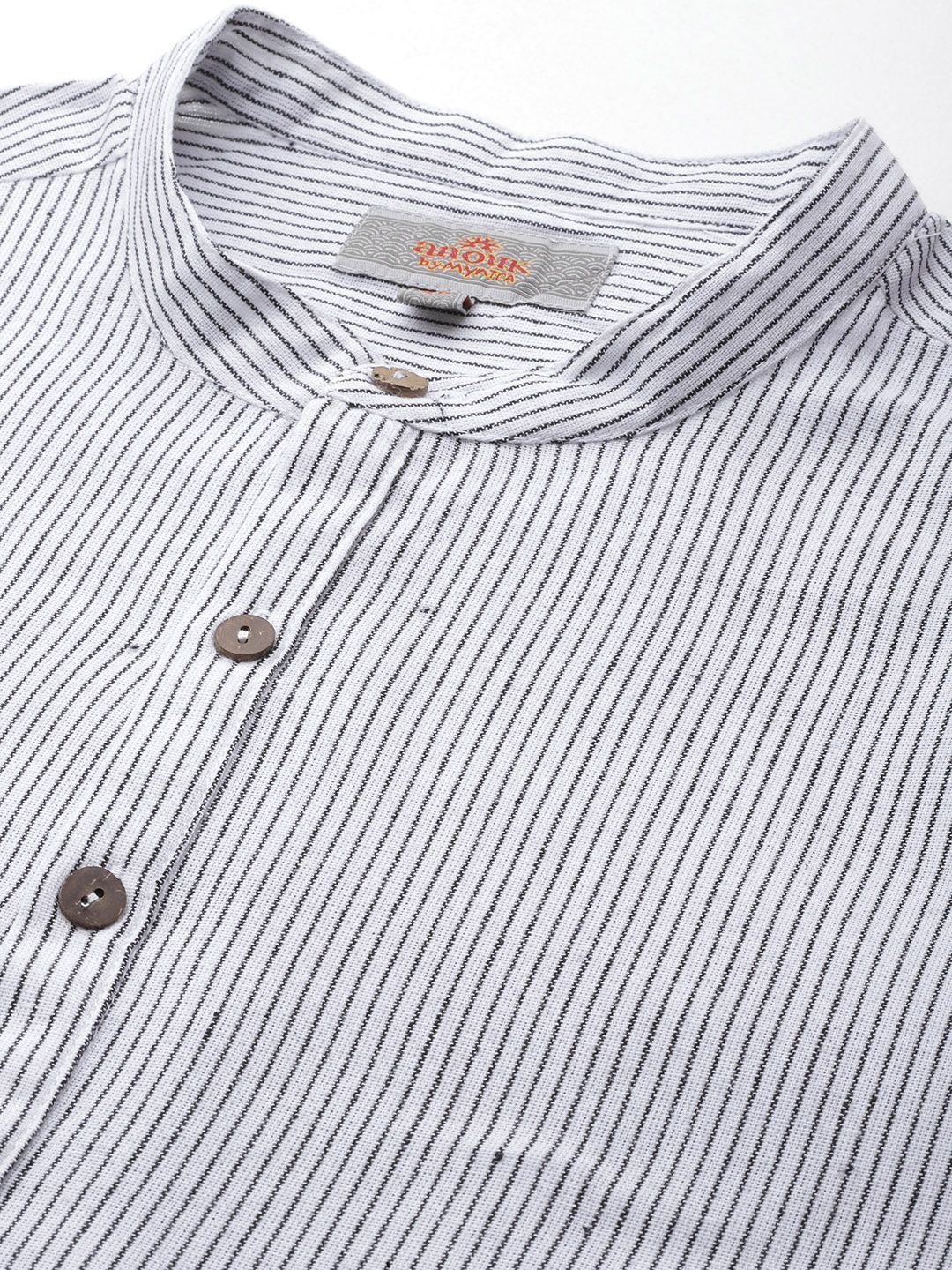 Anouk Pure Cotton Striped Short Kurta