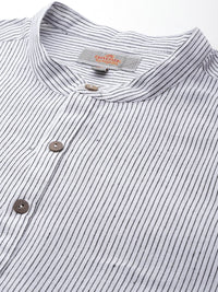 Anouk Pure Cotton Striped Short Kurta