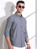 Thomas Scott Men Premium Gingham Checks Casual Shirt