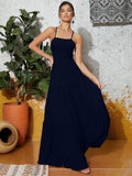 Berrylush Women Ruffled Fit & Flare Shoulder Straps Maxi Dress