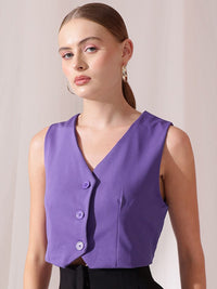 STREET 9 V-Neck Sleeveless Waistcoat