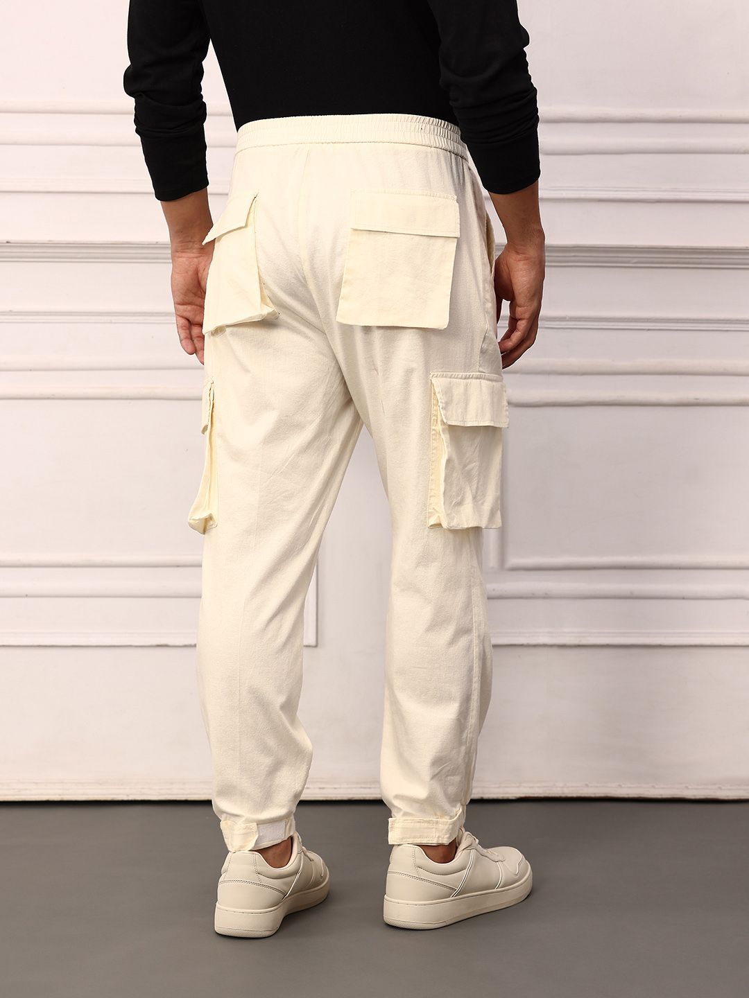 Mr Bowerbird Men Pleated Cotton Linen Cargos