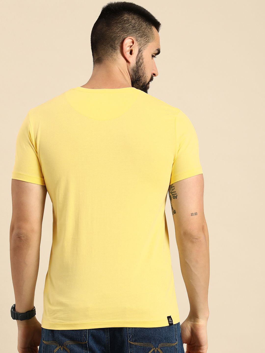 Being Human Pure Cotton Graphic Printed Casual T-shirt