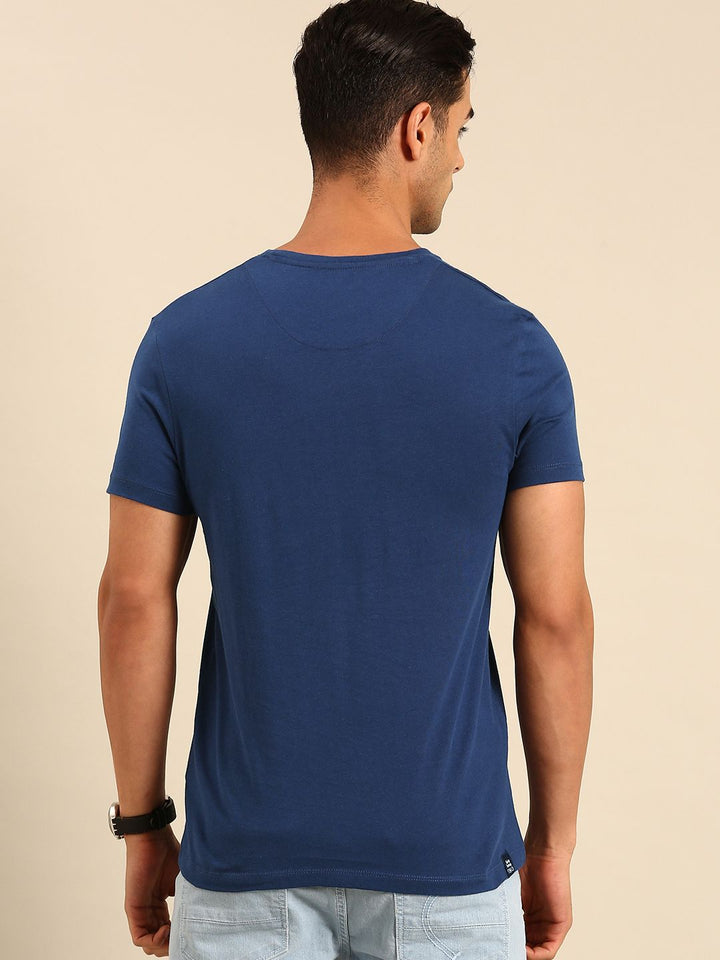 Being Human Solid With Minimal Print Detail Pure Cotton T-shirt