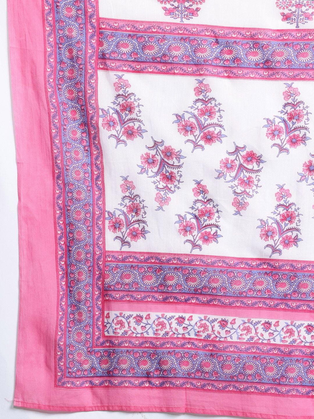 Indo Era Women Floral Printed Regular Pure Cotton Kurta with Palazzos & With Dupatta