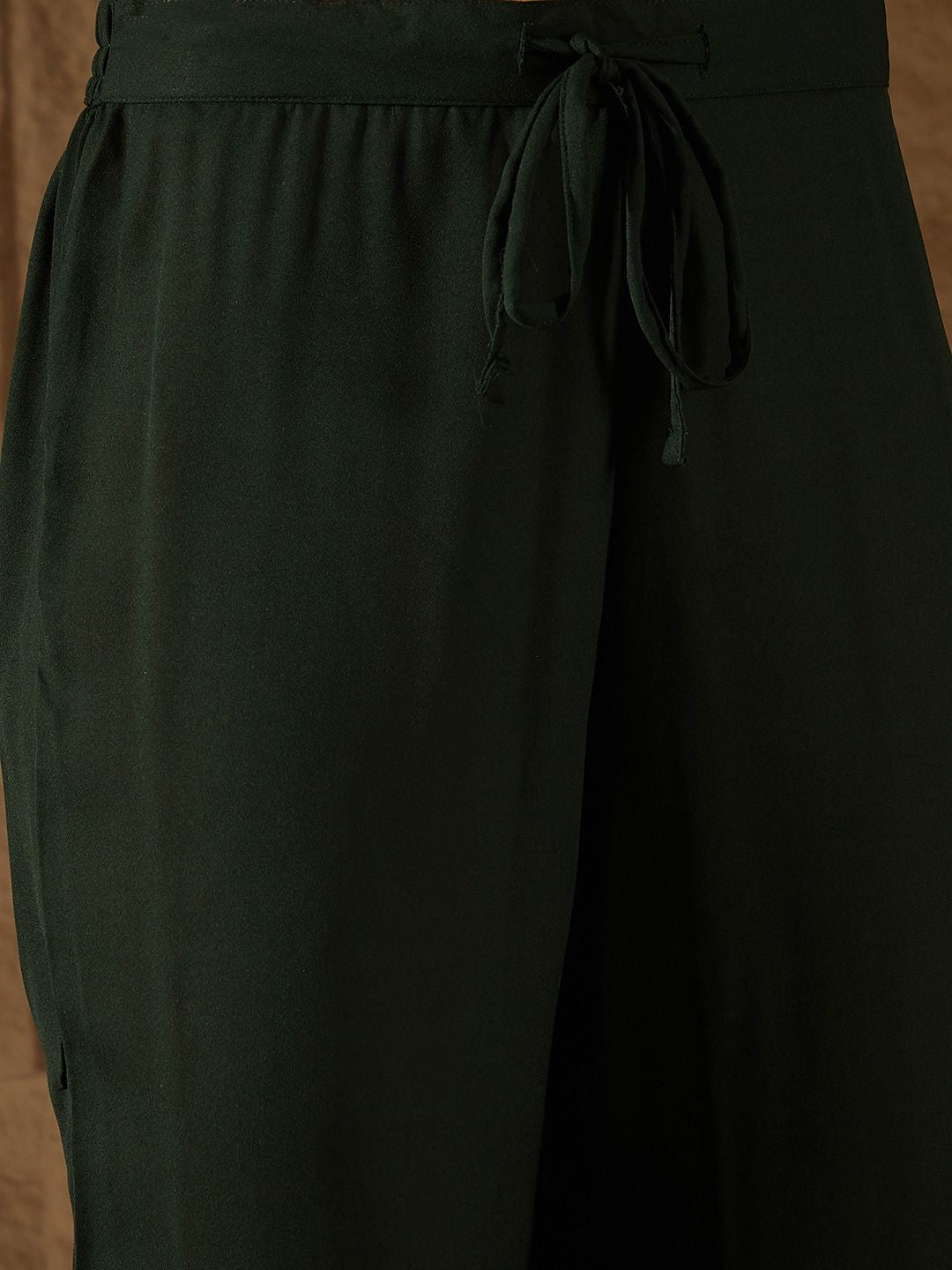 KALINI Floral Embroidered V-Neck Angrakha Kurta with Trousers & Dupatta