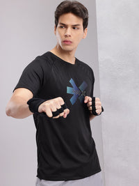 HRX by Hrithik Roshan Men Brand Logo Printed Rapid-Dry Training T-shirt