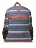 ZOUK Men Striped Mysore Mosaic Classic Backpack with Compression Straps