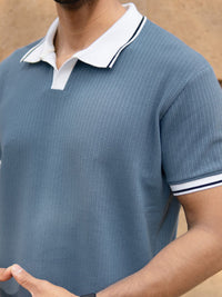 Powerlook Men Solid Polo Collar T-shirt