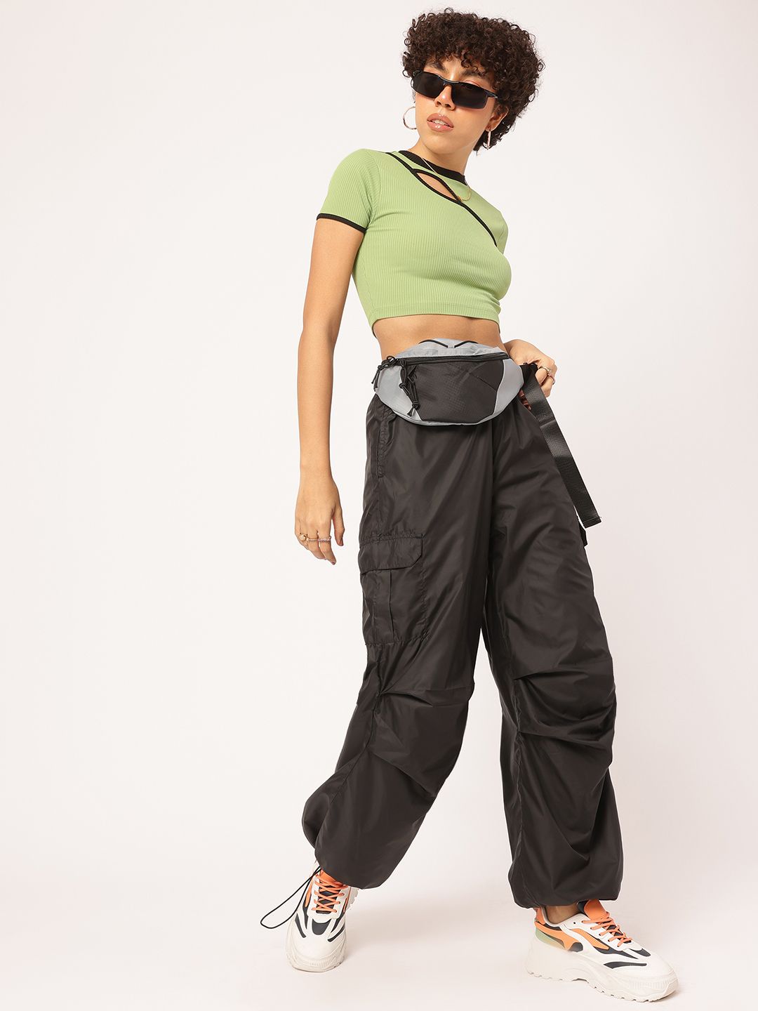 DressBerry Style Icon Crop Craze Cut-Out Top