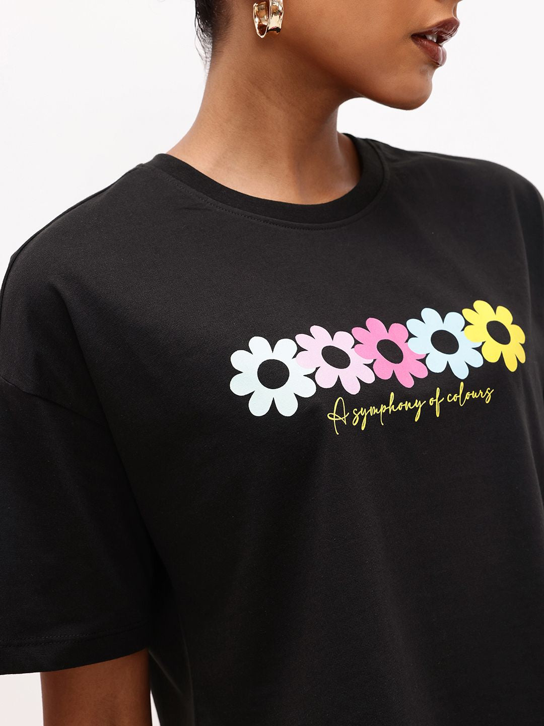 DressBerry Journey Of Passion Printed Boxy T-shirt