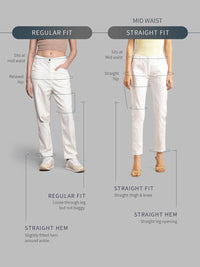 DressBerry Women Emerald Eleganza Straight Fit Trousers