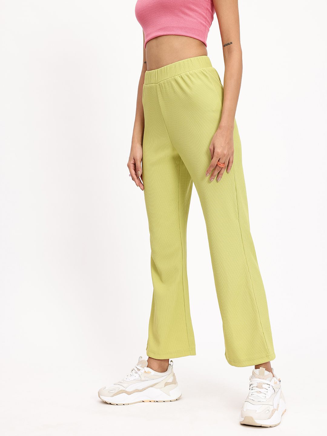 DressBerry Women Straight Fit Trousers