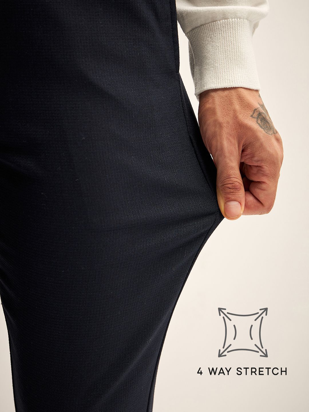 THE BEAR HOUSE Men Slim Fit Joggers Trousers