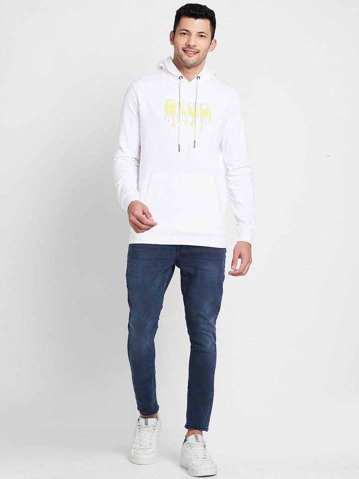 Being Human Typography Printed Hooded Cotton Pullover