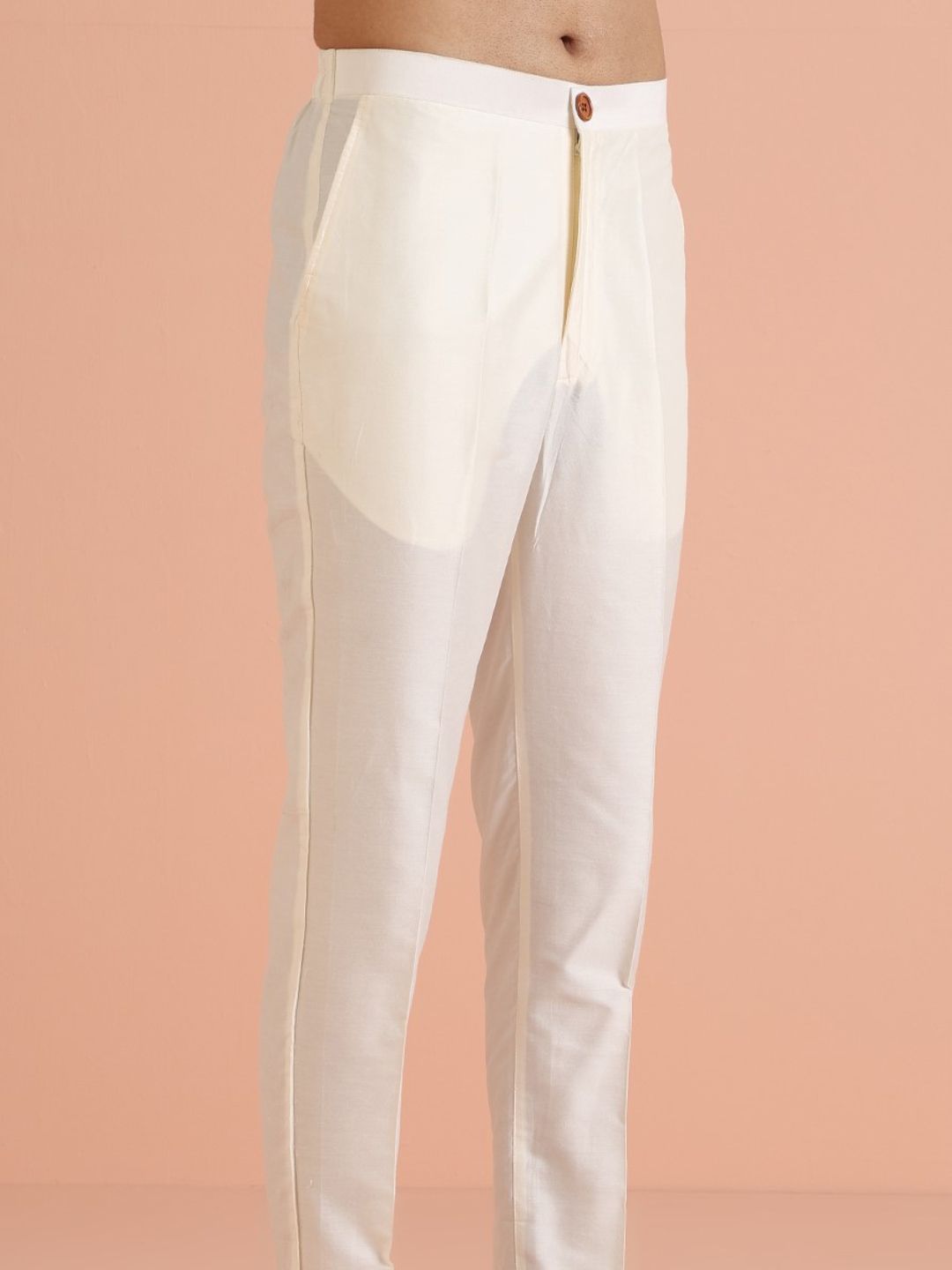 KISAH Mandarin Collar Regular Kurta With Trousers