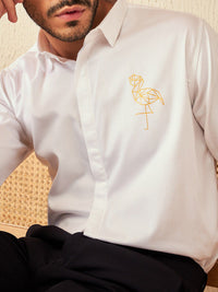 DENNISON Smart Spread Collar Casual Shirt