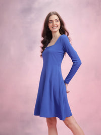 DressBerry Square Neck A-Line Dress