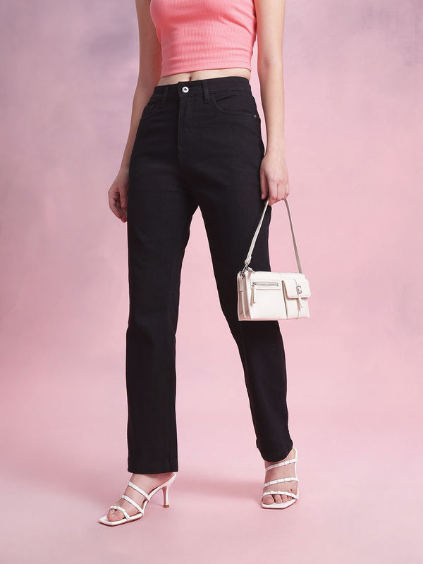 DressBerry Women Mid-Rise Straight Fit Stretchable Jeans