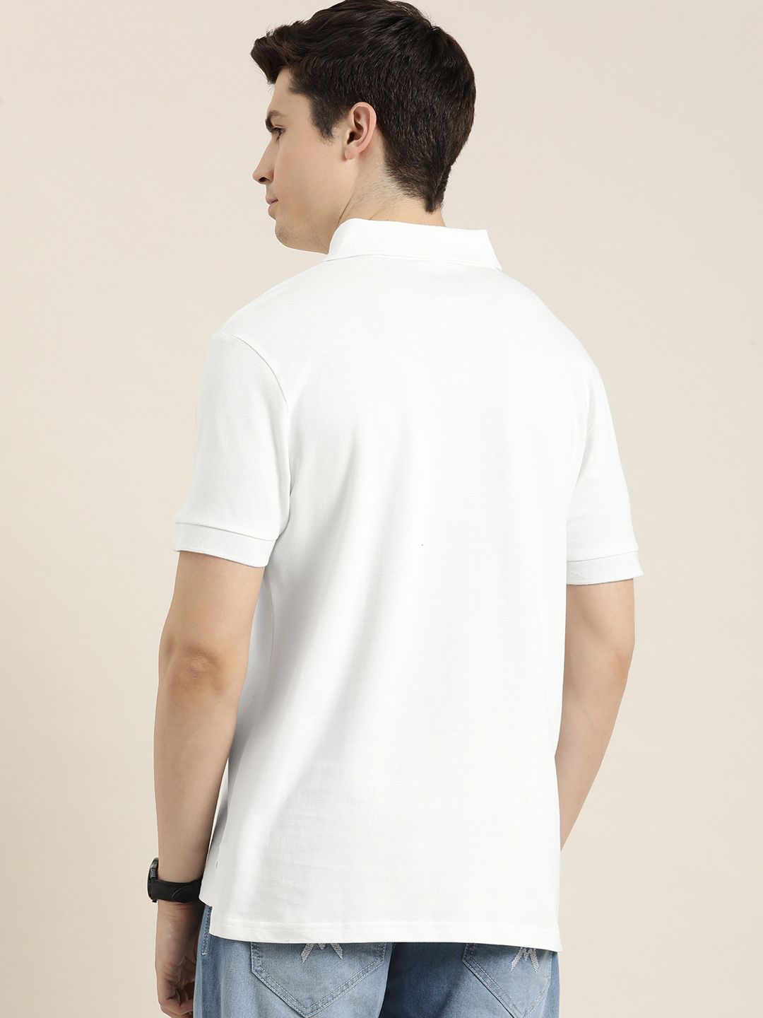 DILLINGER Men Solid Regular Fit Polo Collar T-shirt