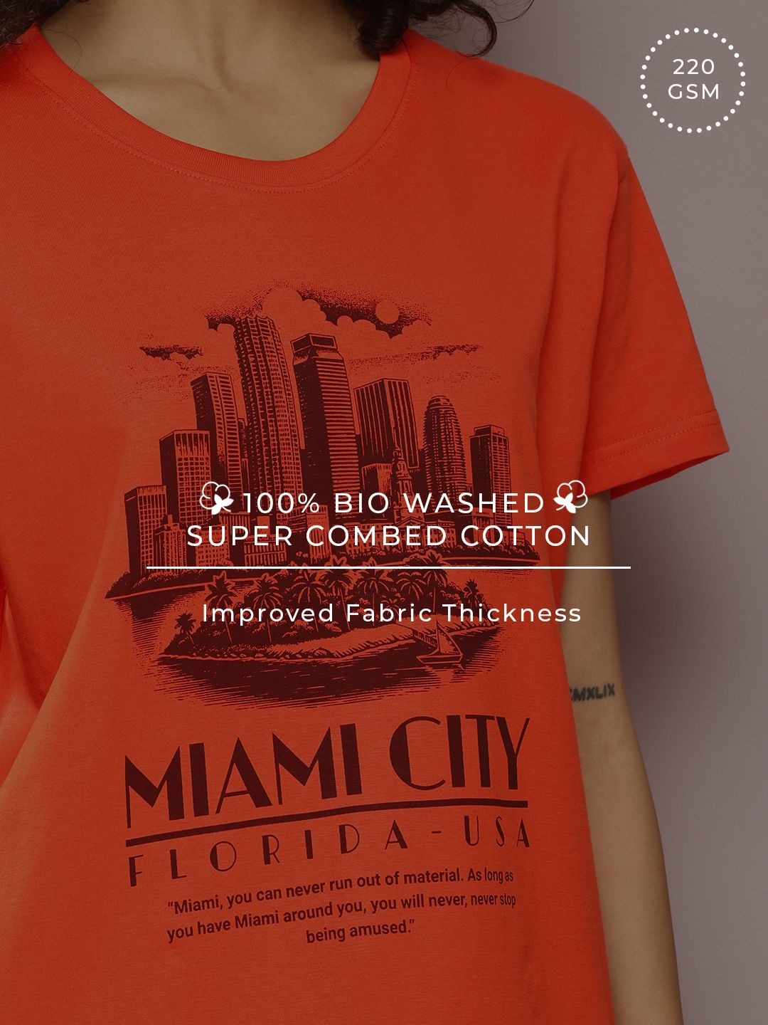 DILLINGER Printed Pure Cotton Boxy T-shirt