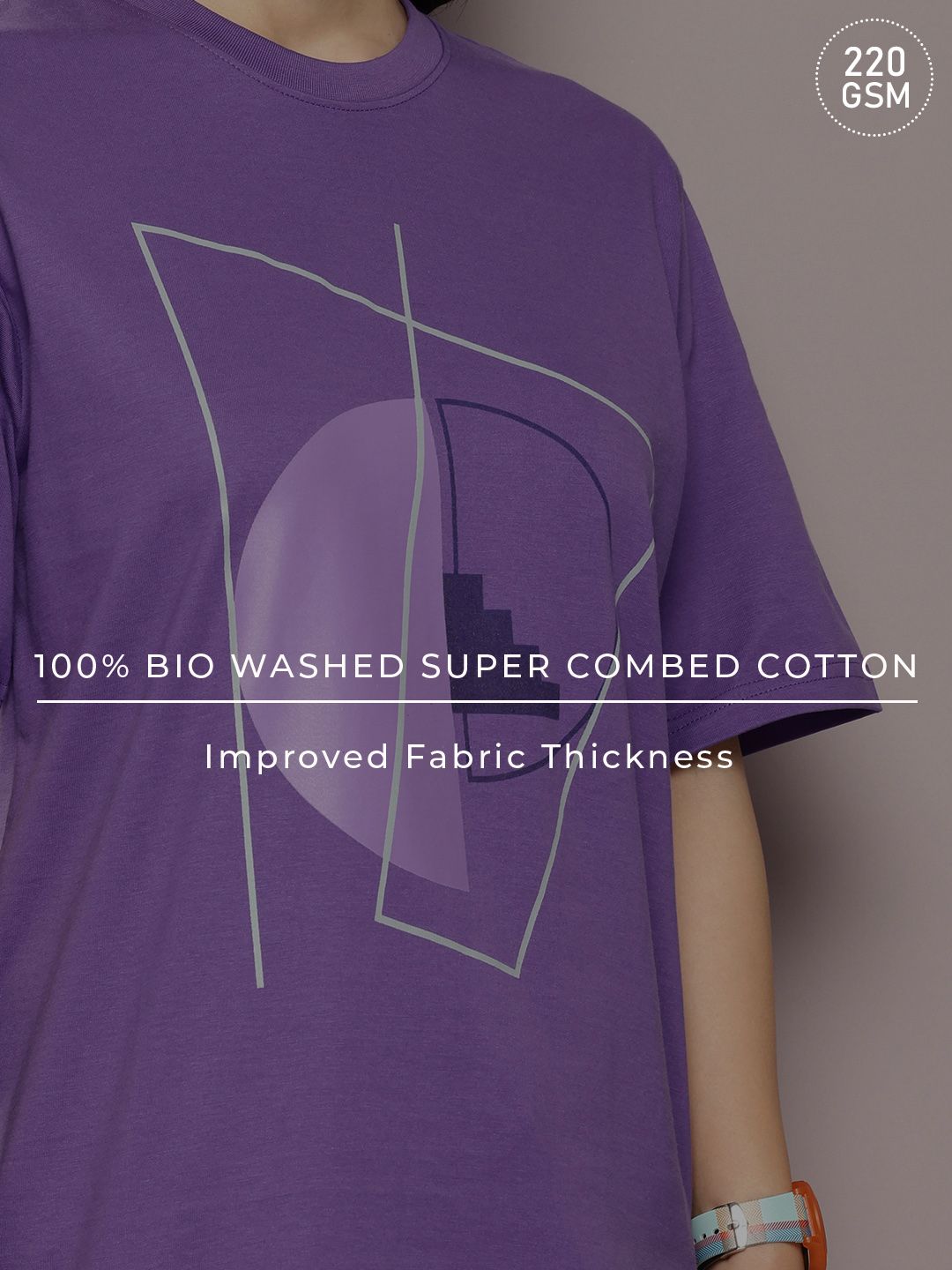 DILLINGER Printed Oversized Pure Cotton T-shirt