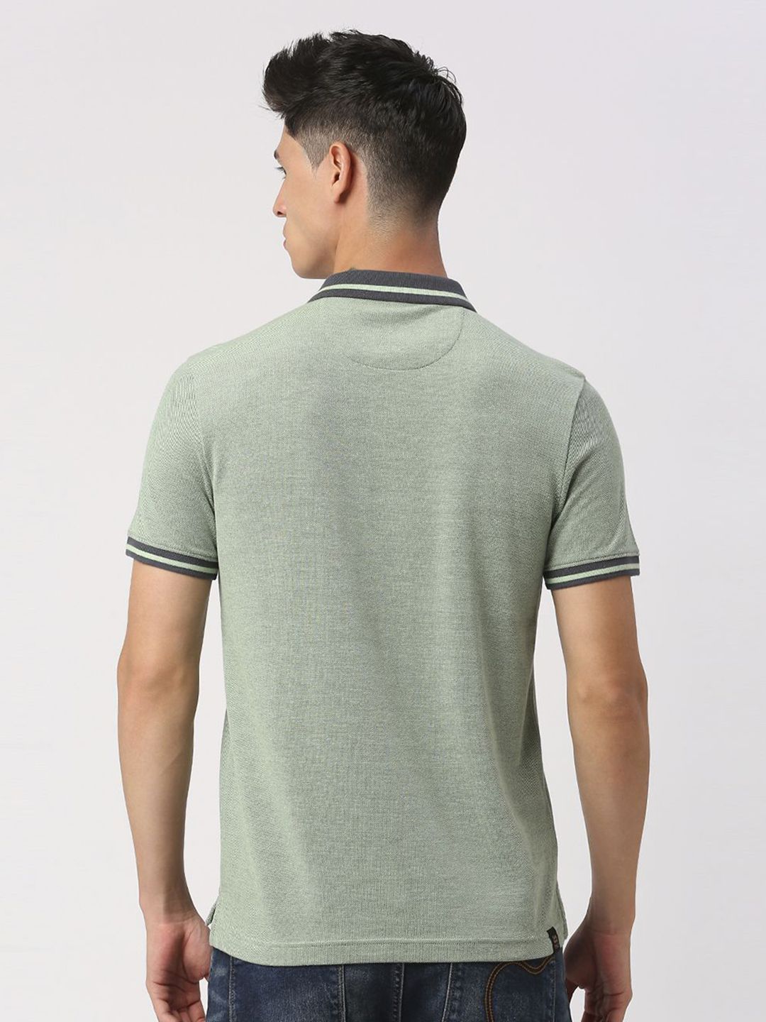 Being Human Men Polo Collar Solid T-shirt