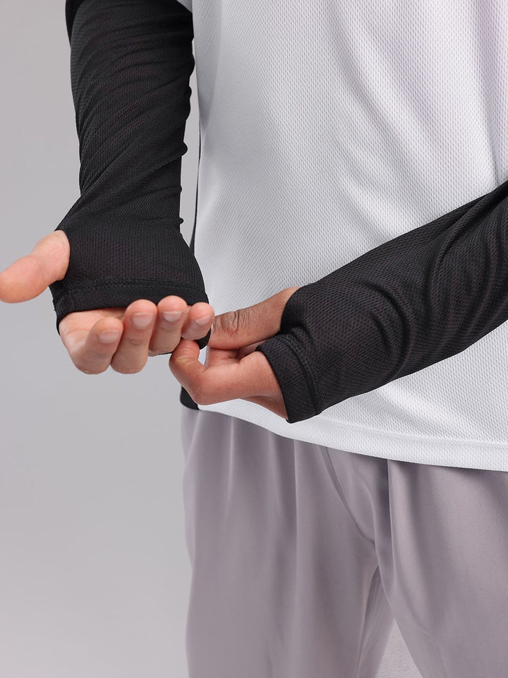 HRX by Hrithik Roshan Colourblocked Sleeves Rapid-Dry Running T-shirt