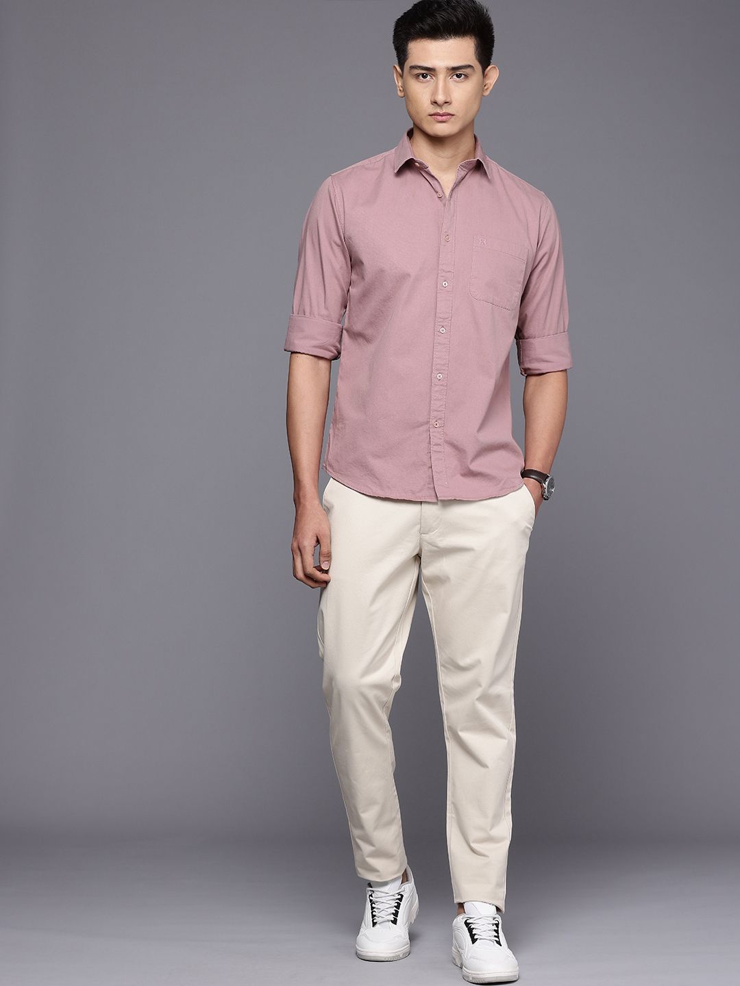 Raymond Pure Cotton Slim Fit Casual Shirt