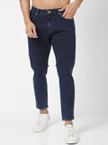 SPYKAR Men Kano Slim Fit Length Clean Look Cotton Stretchable Mid Rise Jeans