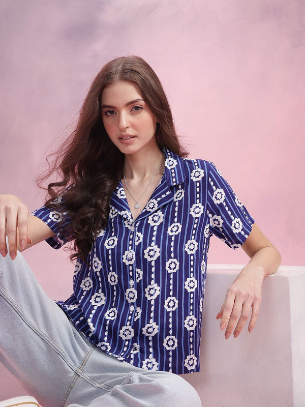 DressBerry Women Opaque Printed Casual Shirt