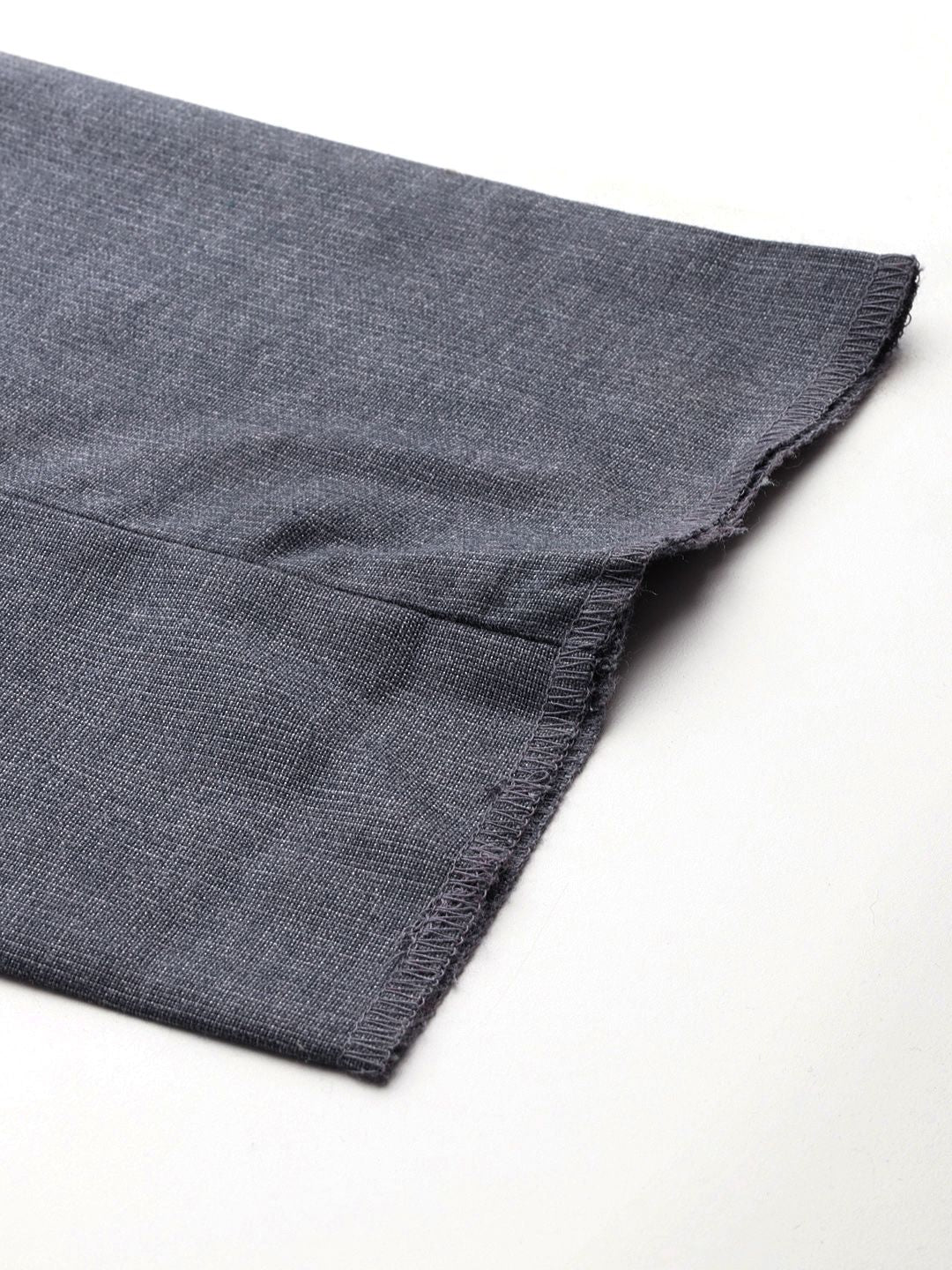 Raymond Men Textured Slim Fit Formal Trousers