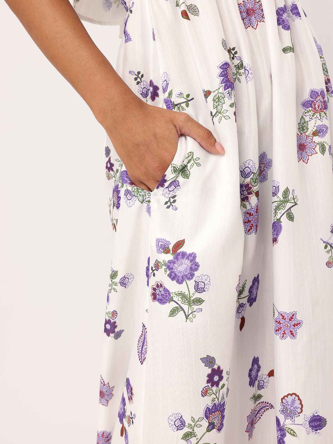 DressBerry Holiday Chic Off-Shoulder Appeal Smocked Maxi Dress