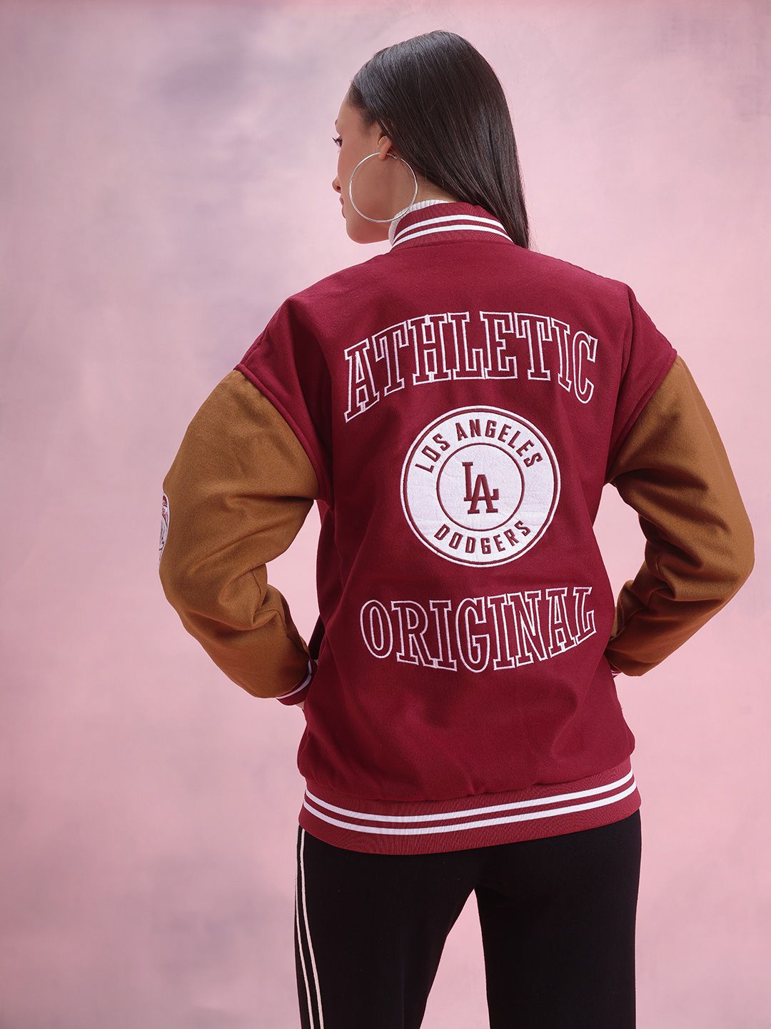 DressBerry Applique Detail Bomber Jacket