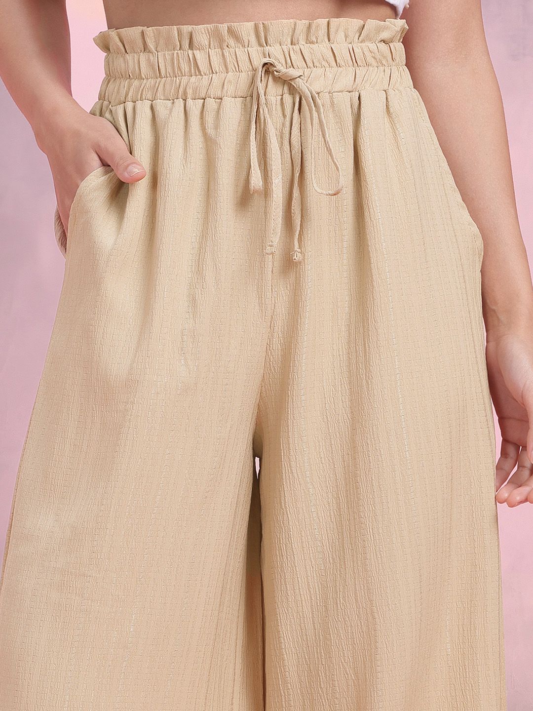 DressBerry Women Crinkled Trousers