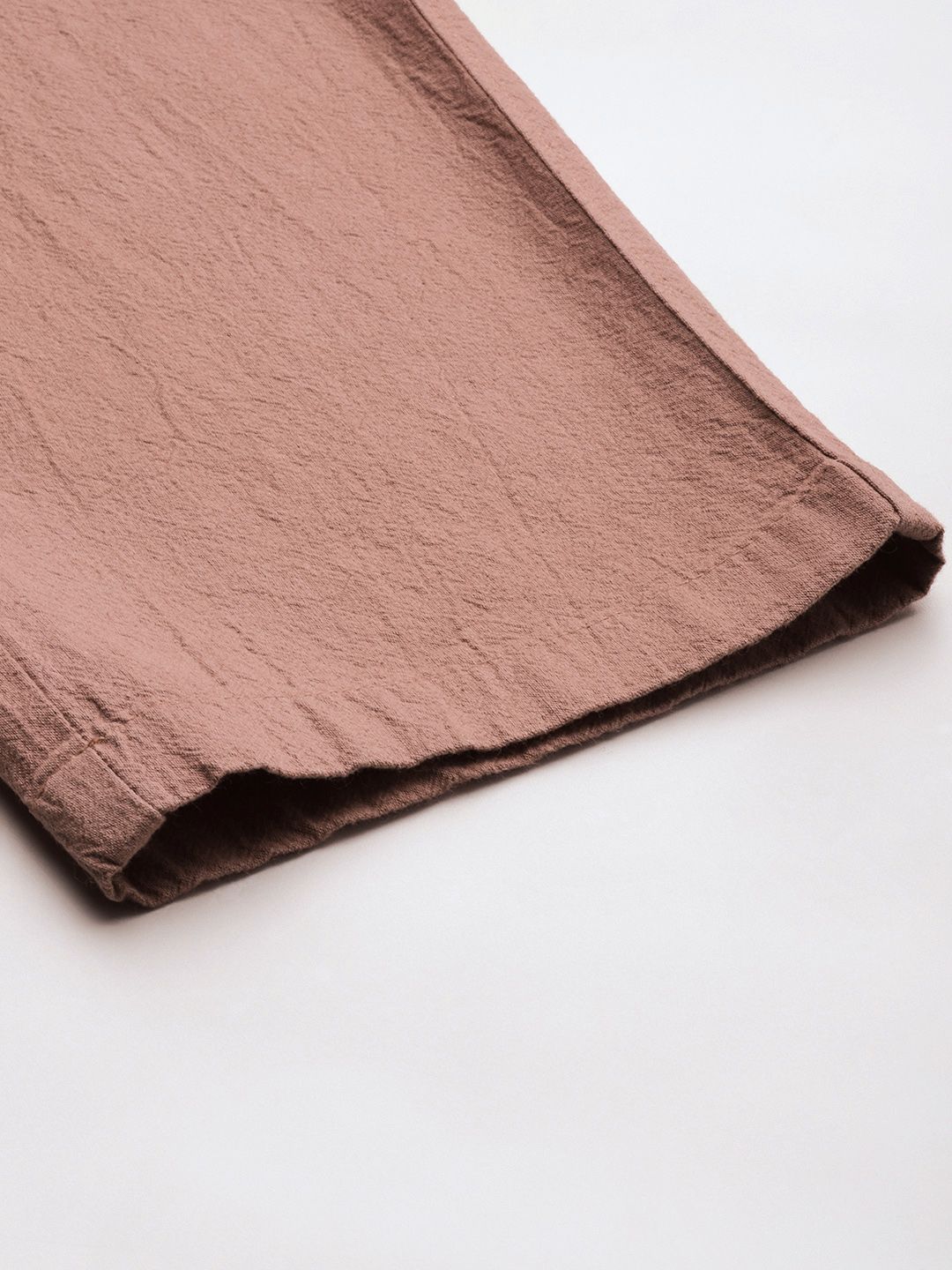 Mr Bowerbird Men Solid Mid-Rise Pure Cotton Regular Trousers