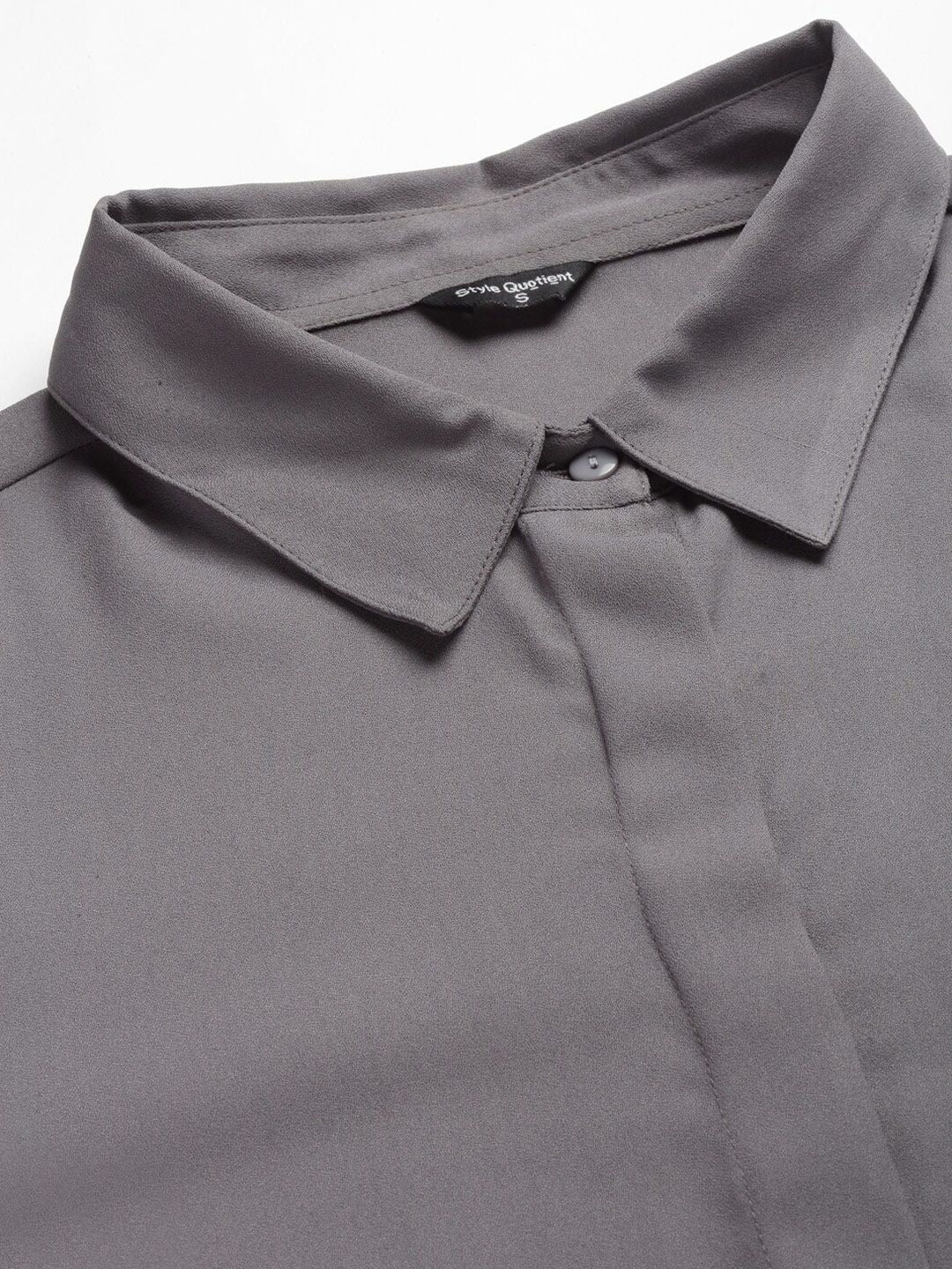 Style Quotient Women Grey Formal Shirt