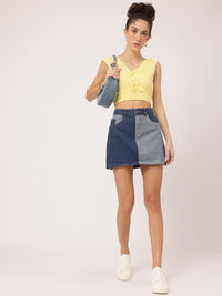 DressBerry Pastel Play Flirty Bows Blouson Top