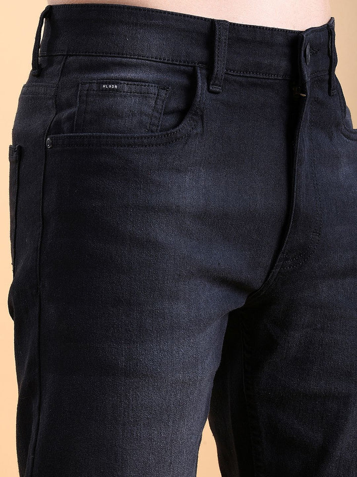 HIGHLANDER Men Straight Fit Clean Look Stretchable Jeans