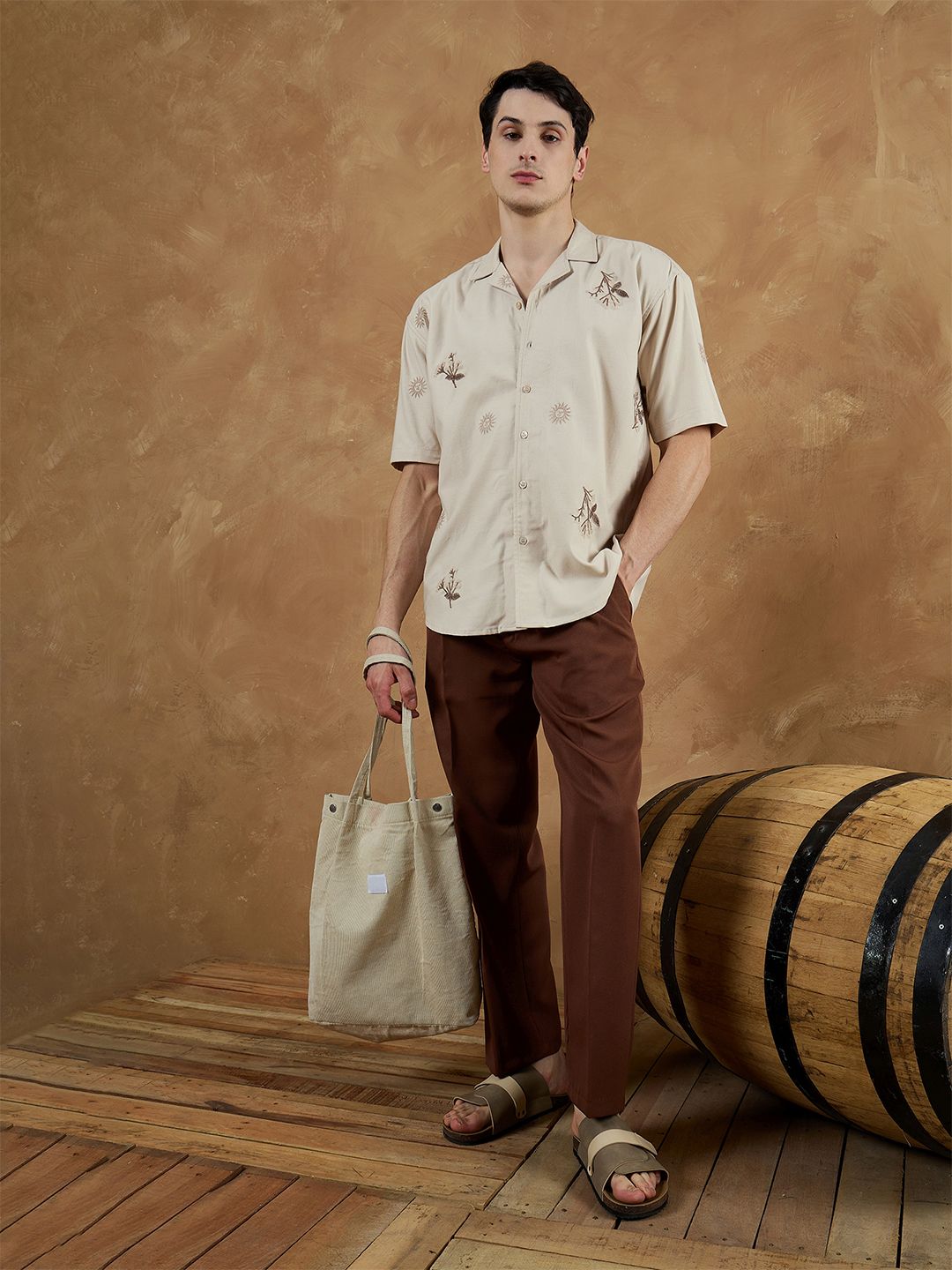 Embroidered Oversized Shirt