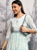 Vishudh Ethnic Motifs Print Maxi Dress