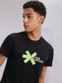 HRX by Hrithik Roshan Couple Tee Collection Brand Logo Print Rapid-Dry Running T-shirt