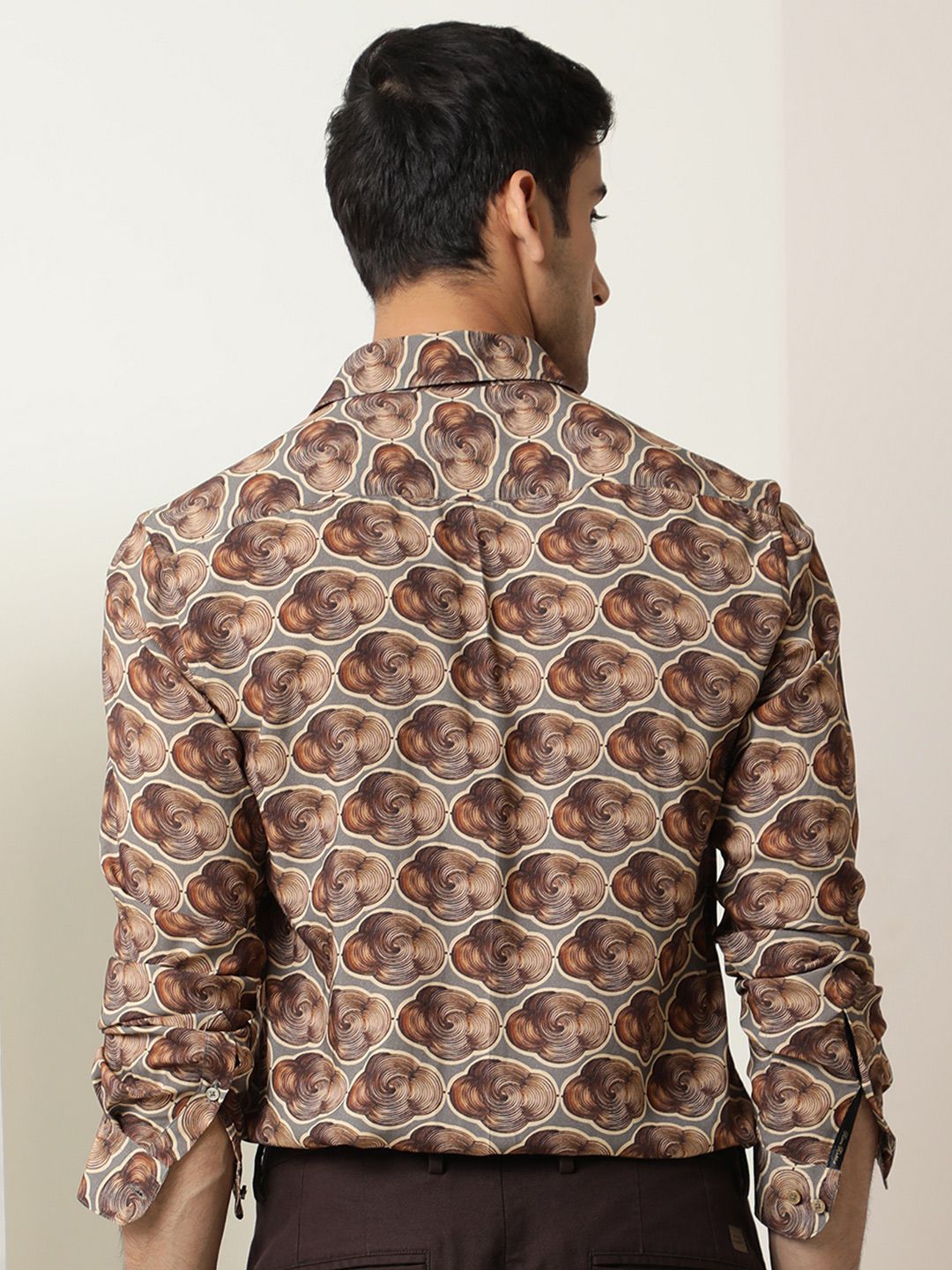 RARE RABBIT Men Tymon Abstract Printed Slim Fit Shirt